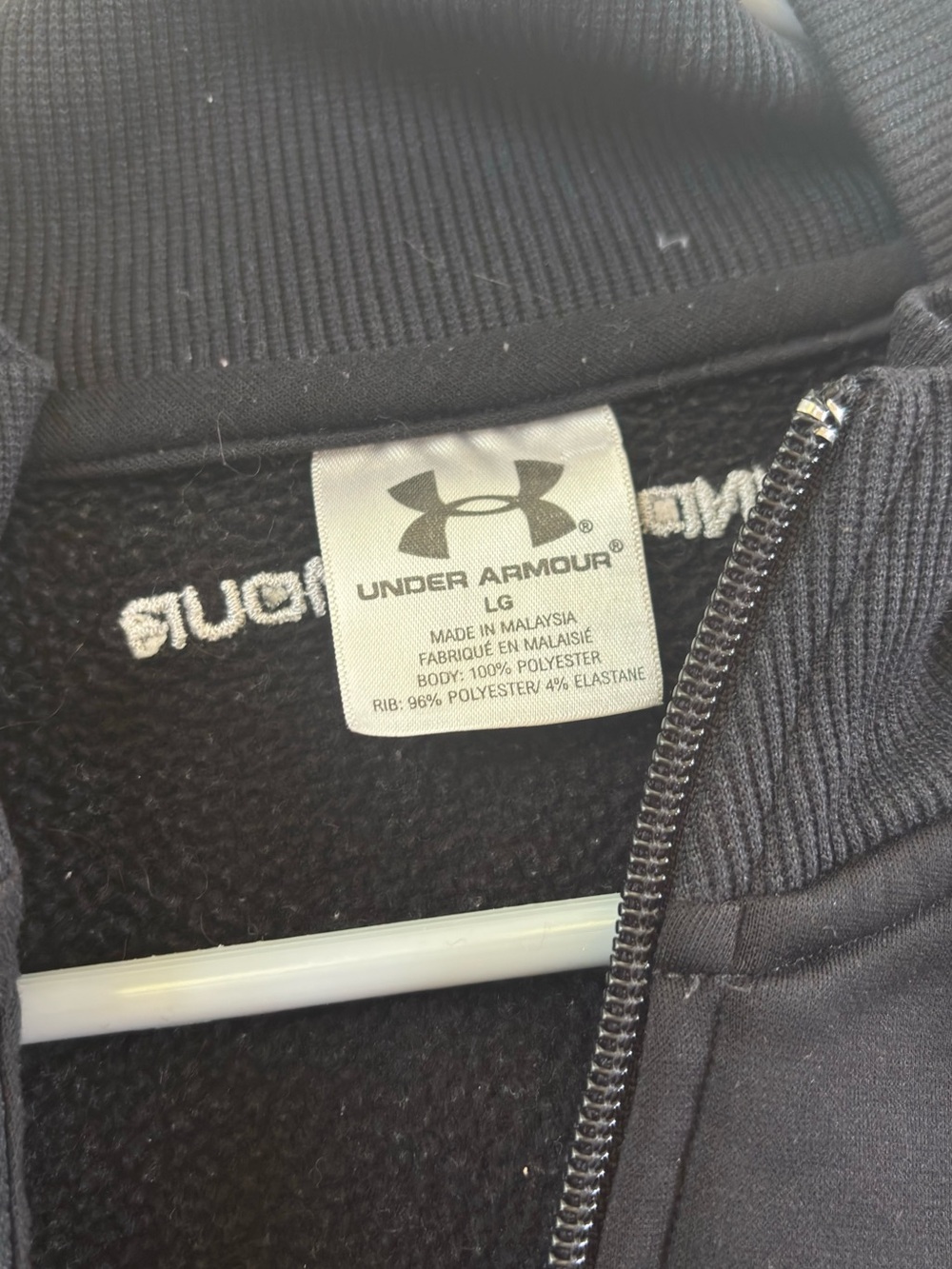 Under Armour Black Zip-Up Hoodie - Black - Picture 4 of 4